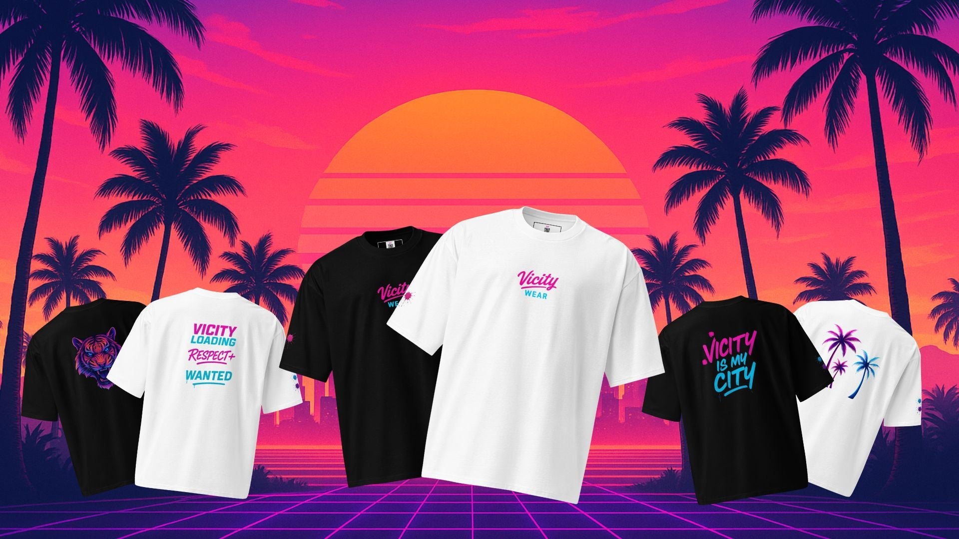 🏙️ VICITY Collection — T-shirts Streetwear Inspirés de Vice City